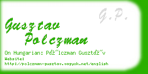 gusztav polczman business card